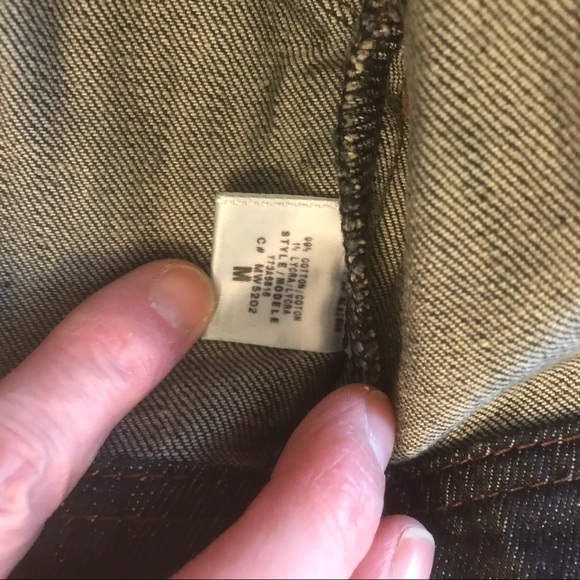 GUESS Long Denim Double Breasted Dress Jacket Stretch M - Picture 15 of 16